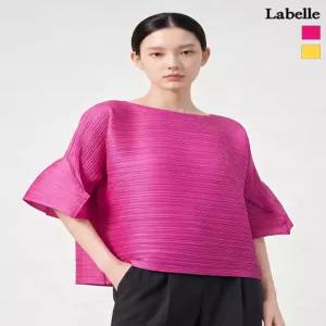 라벨르by신영모피 라운드 플리츠 벌룬 블라우스 761949