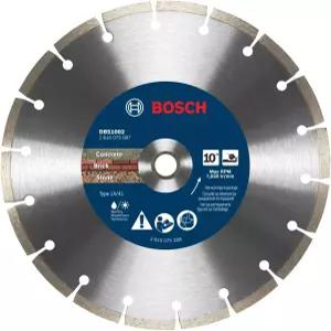 BOSCH DBS1002 10인치. 프리미엄 세그먼트 림 다이아몬드 블레이드 긴 수명 거친 절단 콘크리트 블록 벽돌