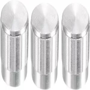uxcell 3Pcs 16x14mm 알루미늄 합금 전위차계 로터리 노브 직경 샤프트 기타 볼륨