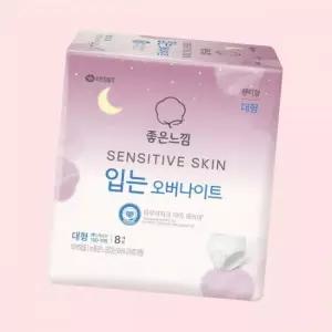 좋은느낌  좋은느낌 센서티브스킨 입는오버나이트 대형 8P 4612294