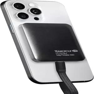 TEAMGROUP PD20M 1TB 마그네틱 외장 SSD 읽기 최대 2000MB/s USB 3.2세대 2x2 타입-C 4K 프로레스 HDR
