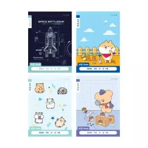 초등 저학년 공책 캐릭터노트 10개입 10칸 노트 슬림 화일북 연습장