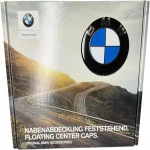 BMW 36122455269 플로팅 센터 캡 5x120 볼트 패턴 65mm 라운델(4개 세트)로 모든 오리지널 합금 휠과 호환