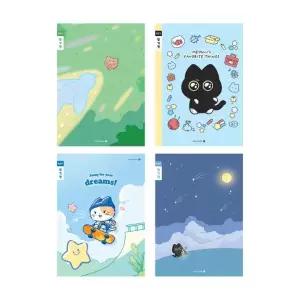 모닝글로리 캐릭터노트 좁은칸일기장 초등노트 10개입