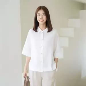 엄마옷 마담4060 러프 여성 데일리 인견블라우스 -RBL2606037-