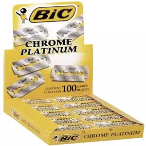 50 BIC 양면 면도날 크롬 플래티넘
