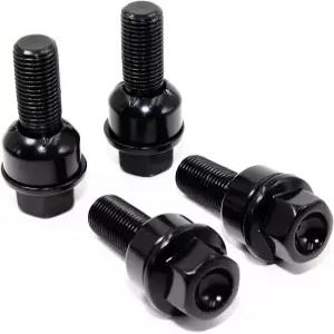 포르쉐 팩토리 휠용 베리텍 14x1.5mm 블랙 스레드 R14 반경 볼 시트 워셔 러그 볼트 20개 세트