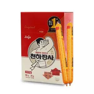 천하장사 소시지 980g(35개입) 1통 어린이 사무실 탕비실 학원 영양 단체 간식 안주 소세지