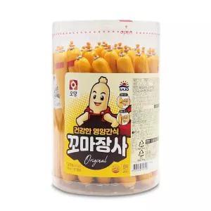 꼬마장사 소시지 1330g(35개입) 1통 어린이 사무실 탕비실 답례품 영양 간식 안주 소세지