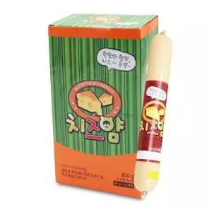치즈 얌 소세지 800g(10입)x1통 어린이 유치원 사무실 탕비실 영양 간식 술 안주 소시지