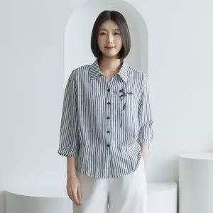 [마담4060]엄마옷 마담4060 컴포즈 여성 데일리 스트라이프셔츠 -RBL2606007-..