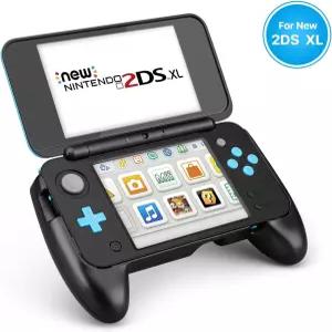 TNP 새로운 닌텐도 2DS XL 핸드 그립 보호 커버 스킨 고무 컨트롤러 케이스 인체공학적 편안함 킥스탠드