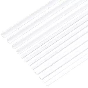 OLYCRAFT 40pcs 6가지 스타일 ABS 플라스틱 막대 흰색 L자형 튜브 반원형 DIY 모래 테이블 건축 모델 제작