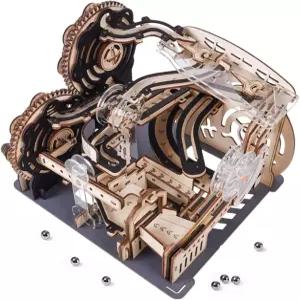 게이드디 우드 마블 런 3D 퍼즐 모델 빌딩 키트 성인용 크리에이티브 DIY 2025 업그레이드 버전 홈 데코
