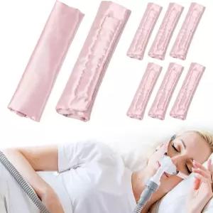 8팩 새틴 CPAP 스트랩 커버 범용 헤드기어 패드 페이스 마스크 쿠션 부드러운 실크 편안한 용품 세척 및