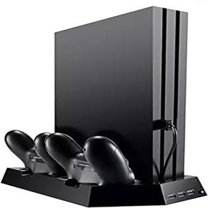 소니 PS4/슬림/프로 콘솔용 OSTENT 듀얼 컨트롤러 충전기 냉각 팬 USB 허브 세로 스탠드