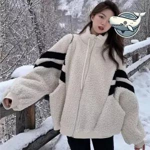 친절한탄씨 코지한 양털 후드집업 보드복 스타일 겨울 필수 양털점퍼 양털집업 양털잠바