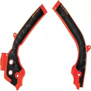 Acerbis X-Grip Frame Guards 16 KTM Orange/Black Compatible with