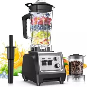 스무디를 위한 1800W 블렌더 70온스 대용량 카운터탑 20온스 연삭 컵 - 얼음 분쇄 냉동 음료 밀크셰이크 및