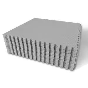 홈 헬스장용 바디테크 퍼즐 운동 매트 연동 폼 및 타일 를 위한 바닥 패딩 블랙 컬러 18 x 1？2 두꺼운 16