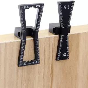 2 PCS 도브테일 마커 가이드 알루미늄 합금 마킹 지그 정밀 목재 도구 소프트우드 또는 하드우드 용도