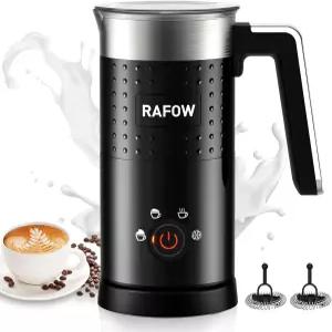 4 in 1 전기 우유 거품기 10온스/350mL 대용량 - 라떼 카푸치노 마키아토 핫 초콜릿을 위한 자동 워머