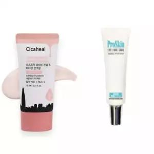 기초케어 끈적임없는 라이트 톤업 선크림 SPF50 피부컨디션 회복 리프팅관리 프로스킨 아이 에센스