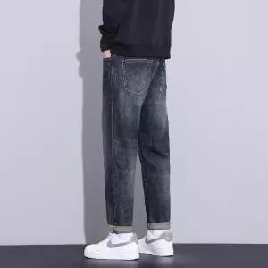 EAMT 팬츠 청 남성용 가을 캐주얼 스트링 밴딩 배기 YJ3