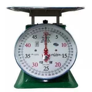 태광 지시저울 재래시장 노점상 50kg(200g) 접시저울 지시저울