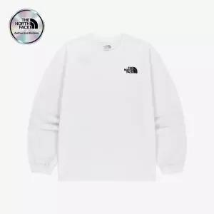 [노스페이스]캐주얼룩 오버핏 에센셜 긴팔 티 NT7TS02K WHT 702K LE1221069801