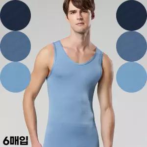 제임스딘 남자여름런닝 조끼런닝 메리야스 런닝구 6매 세트 시원한 쿨 인견