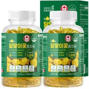 네이처그랜드 달맞이꽃 종자유 감마리놀렌산 오일 달맞이종자유 달맞이유 180캡슐 2병