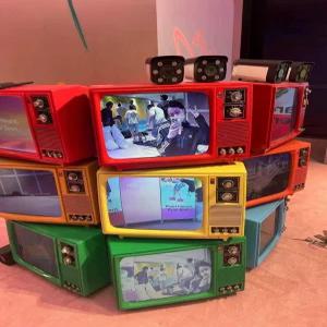 거실 인테리어용 아날로그 TV 레트로 TV 티비 옛날 텔레비전 빈티지 아날로그 장식장