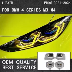 노란색 DRL LED 모듈 보드 세트 BMW 호환 3 시리즈 G22 G23 G26 M3 G80 M4 G82 G83 용 주간 주행 등 LED 모