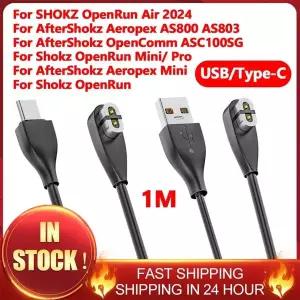 Aftershokz Aeropex AS800 S803 S810용 Shokz OpenRun Air용 마그네틱 충전기 USBType-C 충전 케이블