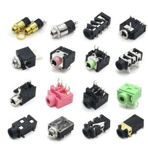 10PCS 헤드폰 잭 3.5MM PJ 오디오 비디오 여성 듀얼 채널 스테레오 소켓 솔더 패널 마운트 PJ-313 PJ-392