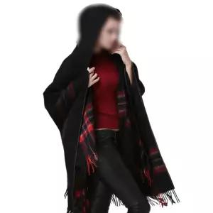 몽골판초 보헤미안 후드 어깨 코디 페루숄 머플러 여행