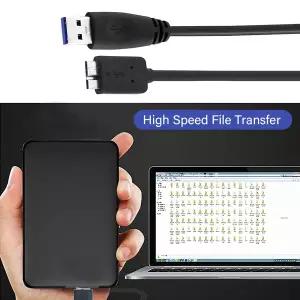 웨스턴 디지털 도시바 라이시 시게이트 외장 하드 드라이브용 숏 30cm USB 3.0-마이크로 B 케이블 마이크로