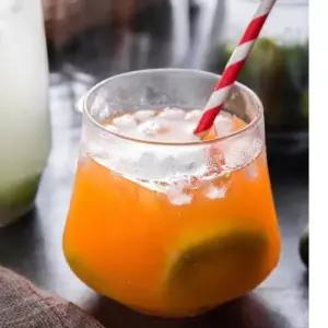강화유리컵 대용량유리컵 얼음컵 커피컵 400ml 빨대텀블러 유리컵 (W62D8D8)