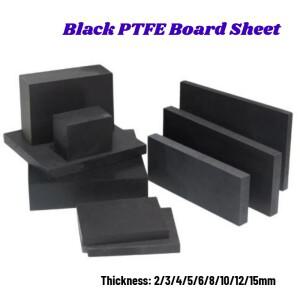 100x100mm~300x300mm 블랙 PTFE 보드 두께 234568101215mm 정전기 방지 폴리테프 플레이트 블록 절단 및 가