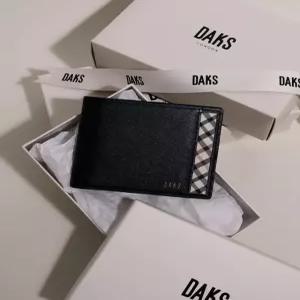 닥스 액세서리 26FW [누적1위][반지갑][CLASSIC CHECK] 블랙 사피아노 하우스체크 DBWA6F971BK