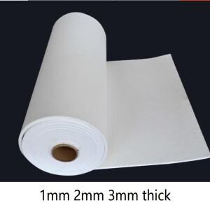 1mm 2mm 3mm 두께의 알루미늄 규산염 세라믹 섬유 종이 난연성 면화 전기 씰링 내화 절연 재료