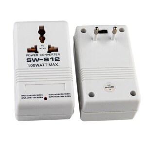 다운트랜스 1PC SWS12 110V ~ 220V 전력 변압기 어댑터 이중 변환기 전압 제품용 가전 여행용 100W