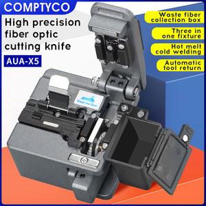 광분배함 COMPTYCO AUAX5 고정밀 광섬유 절단기 FTTH 케이블 칼 절단 폐섬유 상자