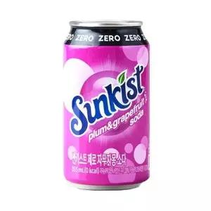 [셀러허브][광동제약] 썬키스트 제로 자두자몽 소다 355ml 24캔 (S16081587)