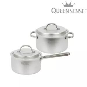 [QueenSense] 퀸센스 바로써 통5중 인덕션IH 무연마제 스텐냄비 2종(16편+18양)