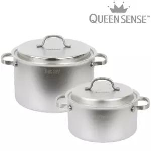[QueenSense] 퀸센스 바로써 통5중 인덕션IH 무연마제 스텐냄비 2종A(20양+24곰)