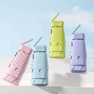 (색상 다크블루)접이식우산 미니 4color 5단 휴대우산 파스텔 초소형