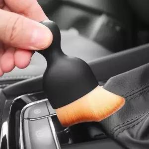 (옵션 미니 먼지털이)차량용 미니 초미세 브러쉬 먼지 제거 털이개