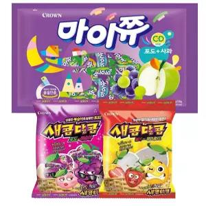 학교 마이쮸 포도720g+새콤달콤 크라운 포도200g+딸기200g 수앤서23